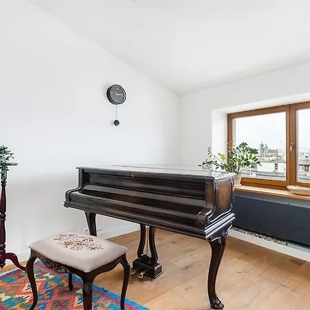 Penthouse - Heart Of Cracow - Balcony - Ac Apartment Krakow