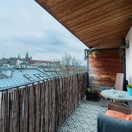 아파트 Penthouse - Heart Of Cracow - Balcony - Ac 크라쿠프